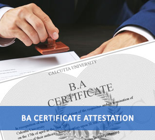 ba certificate attestation