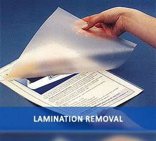 lamination removal