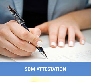 sdm attestation service in india