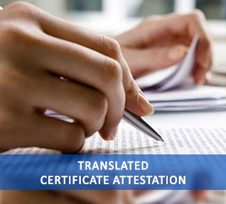 translated certificate attestation